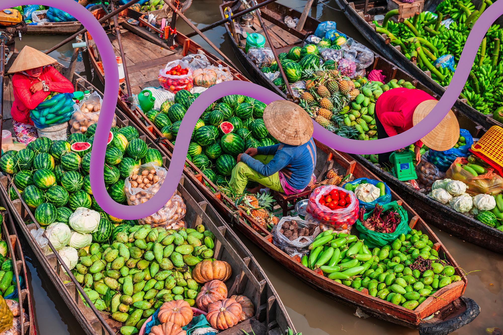 Floating market trader
